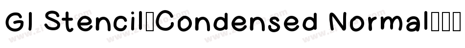 GI Stencil-Condensed Normal字体转换